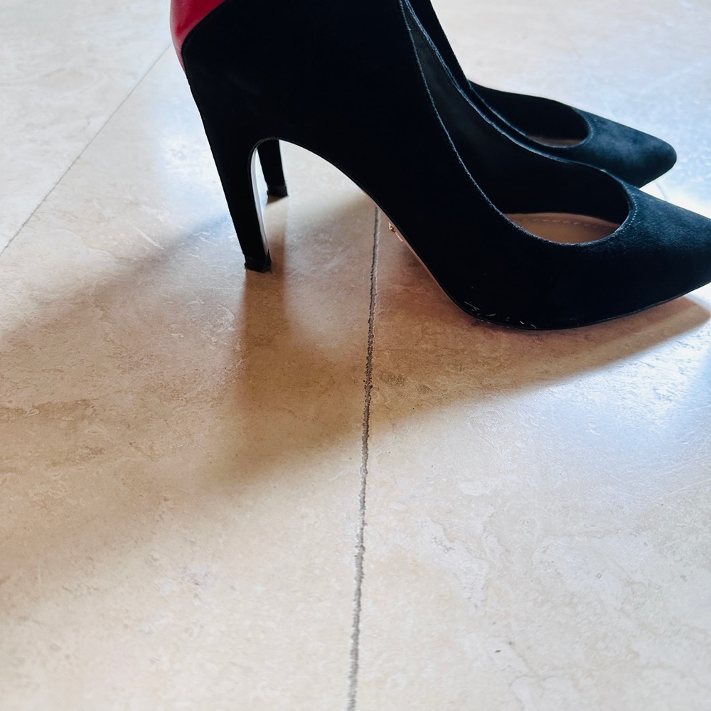 Dior black with heart high heels